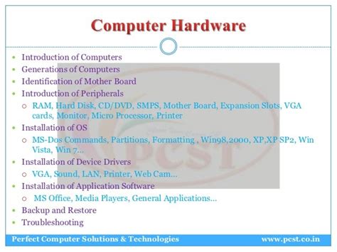 Introduction To Computer Hardware Pdf - Foto Kolekcija