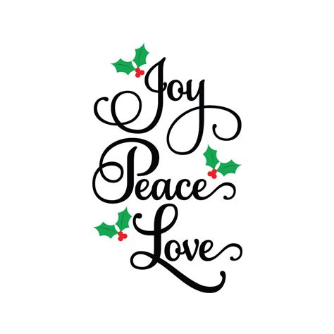 Joy Peace Love SVG - Crafty Canada Studio