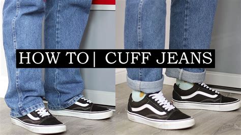 How To Cuff Your Jeans Properly | 4 Steps On How To Fold Your Jeans At The Bottom - YouTube