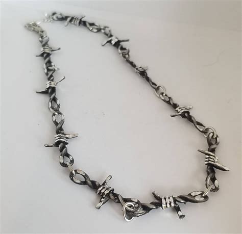 Barbed Wire Necklace - Etsy