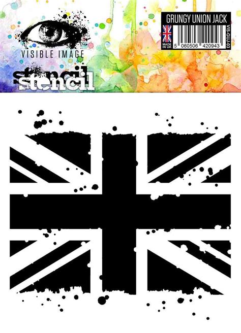 Grungy Union Jack stencil UK flag by Visible Image (made in the UK)