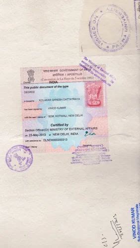 PG Degree Certificate Apostille at best price in Mumbai | ID: 5670321648