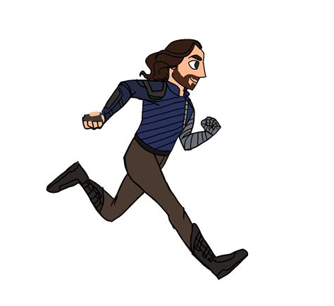 Bucky running GIF by MayTheForceBeWithYou on DeviantArt