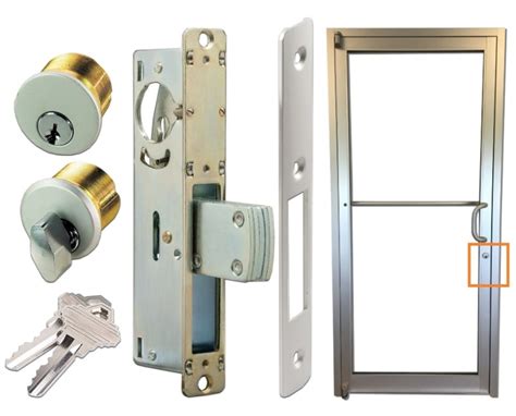 Storefront Pro Hardware Commercial Glass Door Silver Mortise Deadlock ...