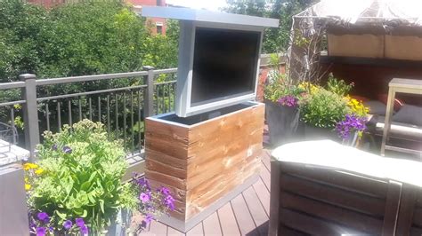 Outdoor Motorized Tv Lift Cabinet | Review Home Co