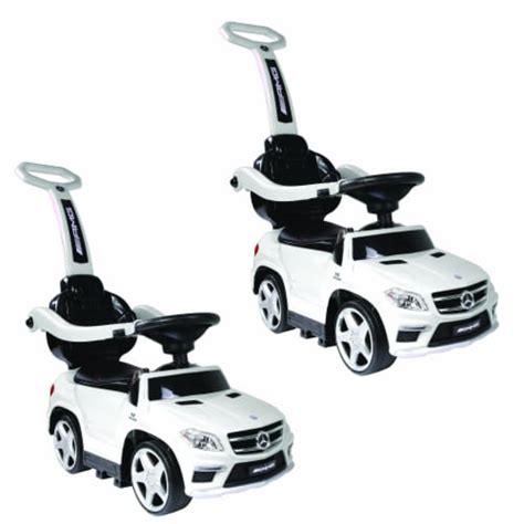 Best Ride On Cars 4-in-1 Mercedes Push Car Stroller with LED Lights, (2 Pack), 1 Piece - Fred Meyer