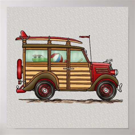 Woody Car Art & Wall Décor | Zazzle