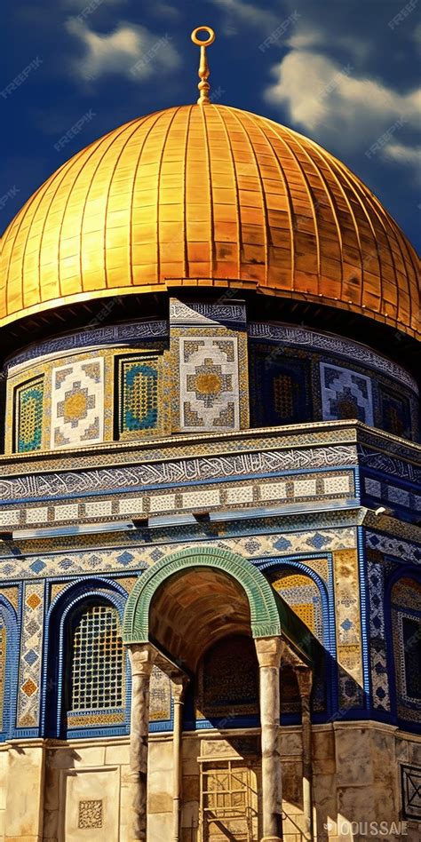 Premium Photo | Mosque of AlAqsa Dome of the Rock MosqueJerusalem AL Quds 3d rendering Palestinian