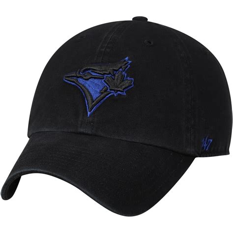 '47 Toronto Blue Jays Black Team Color Clean Up Adjustable Hat