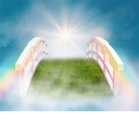 Pet Rainbow Bridge Digital Backdrop – Grasslane – Squijoo.com