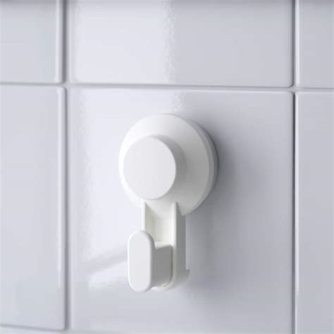 TISKEN hook with suction cup, white - IKEA