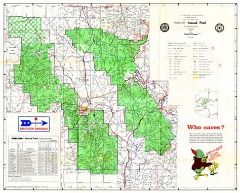 Map 72 -- Prescott National Forest Recreation Map