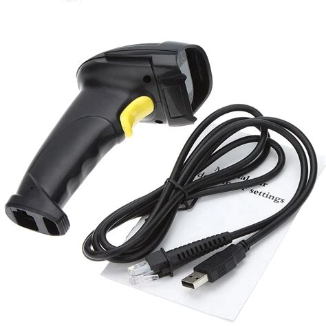 USB Barcode Scanner Long Laser Barcode USB Port CCD Handheld Barcode ...