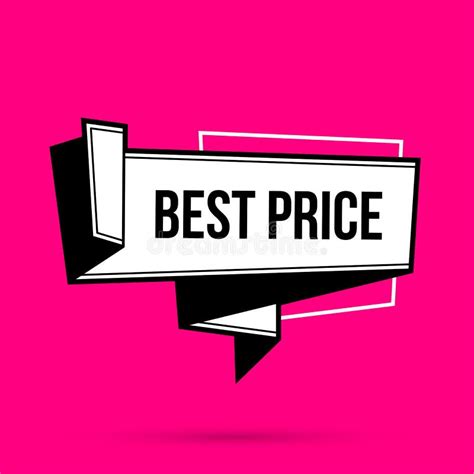 Best Price Banner Template in Black and White Style Stock Illustration - Illustration of design ...