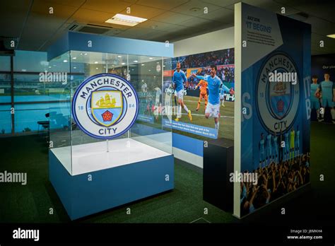 Manchester City Etihad Stadium tour Stock Photo - Alamy