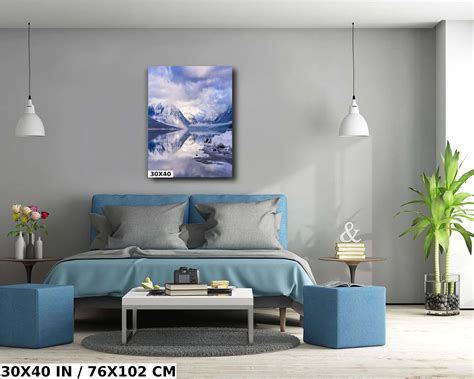 Lake Mcdonald Winter Landscape-print/canvas/acrylic/metal Photography. Glacier National Park ...