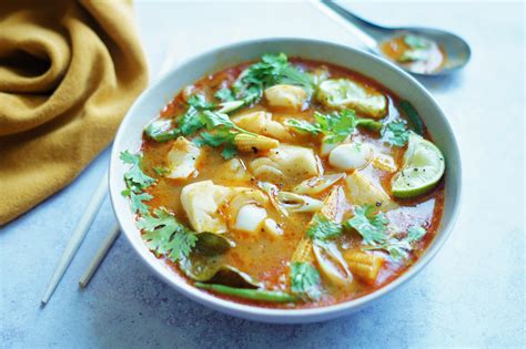 Red Thai Fish Soup with Baby Corn | Hello Chef!