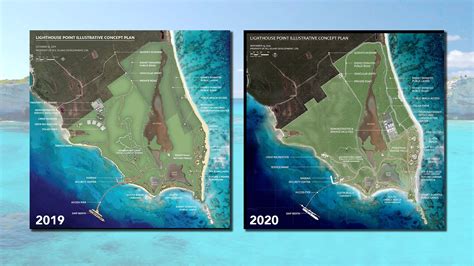 A Look at the Conceptual Plan Changes for Lighthouse Point - October 2019 vs November 2020 • The ...