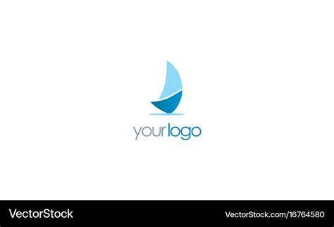 Ship sail logo Royalty Free Vector Image - VectorStock