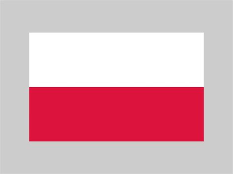 Poland flag, official colors and proportion. Vector illustration ...