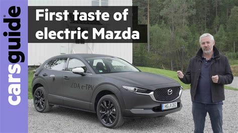 Mazda EV review: electric car preview drive - YouTube