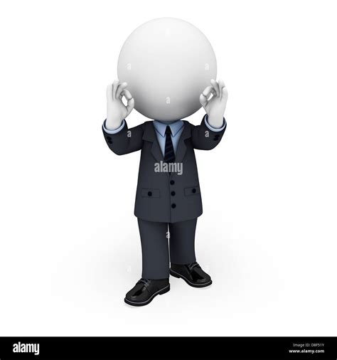 3d white people as business man Stock Photo - Alamy