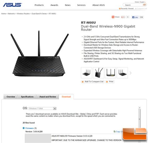 ASUS RT-N66U Dual-Band Wireless-N900 Gigabit Router Review - Page 2 of ...