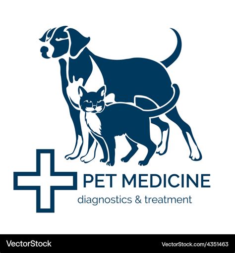 Pet clinic logo Royalty Free Vector Image - VectorStock