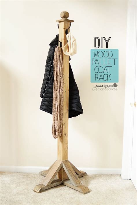 DIY Wood Pallet Coat Rack | Diy coat rack, Wood pallets, Pallet coat racks