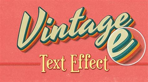 Vintage 3D Text Effect - Photoshop Tutorial