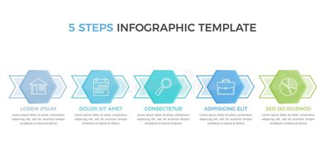 Infographic Template with 5 Steps Stock Vector - Illustration of diagram, info: 271598726