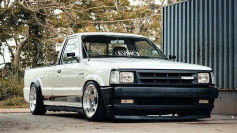 #Mazda_B2200 #MiniTruck #Slammed #Stance #Modified | Mini trucks mazda, Lowrider trucks, Datsun ...