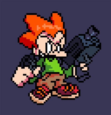 Pico fnf pixel art by Powerwarriors1 on DeviantArt