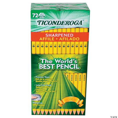 Original Ticonderoga® Pencils, Pre-Sharpened, Box of 72 | Oriental Trading