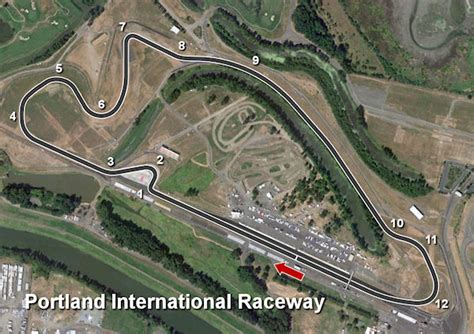 Portland International Raceway Track Map