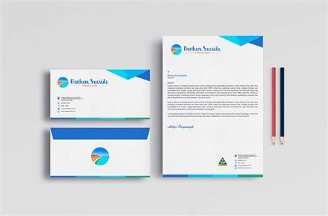 Entry #15 by bartolomeo1 for Design an A4 portrait page Letterhead and Footer for Denham Seaside ...