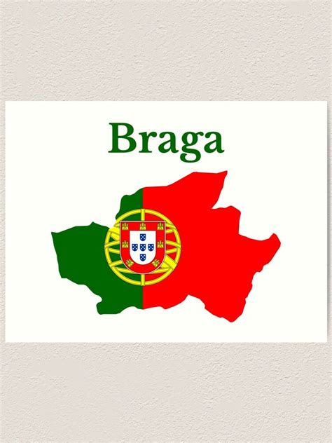 "Braga District Map Design, Portugal." Art Print for Sale by marosharaf | Redbubble