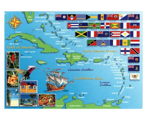 Greater And Lesser Antilles Map / Latin America & the Caribbean - 548 ...