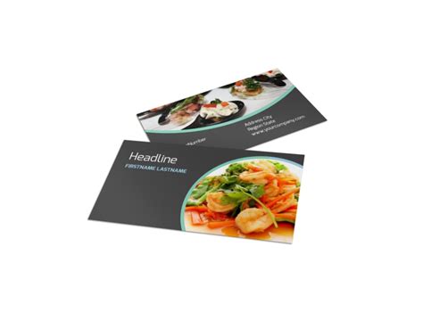 Fine Dining Catering Business Card Template | MyCreativeShop