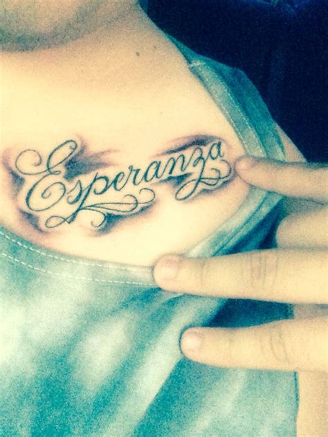 Script tattoo Esperanza | Chic tattoo, Tattoos, Tattoo script