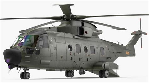 AgustaWestland AW101 Merlin Helicopter Royal Air Force 3D Model $169 ...