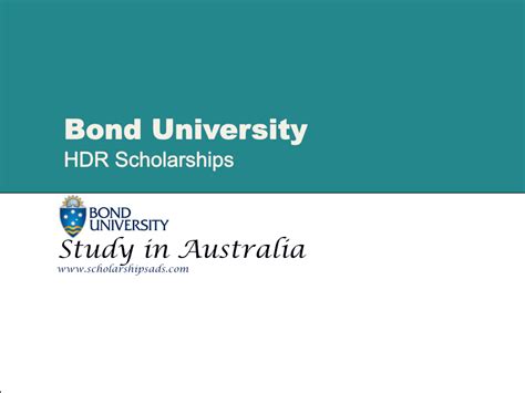 Bond University Australia Scholarships for 2024.