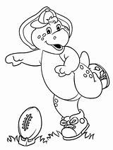 BJ Playing Football sketch template