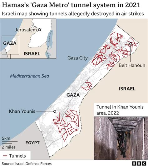 Hamas' "Gaza Metro" Tunnel System, 2021 [Source in SS] : r/Military