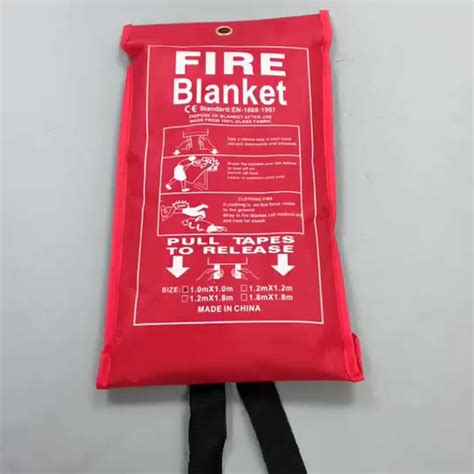 En1869 Fire Blanket 430g/m2 0.43mm Thickness 550c Fire Resistant Emergency Survival En1869 Fire ...