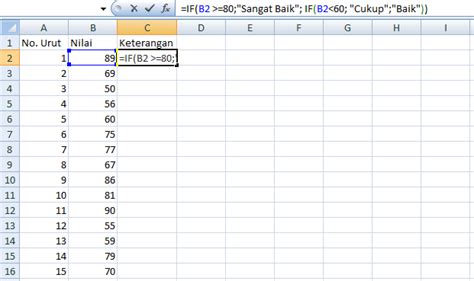 Cara Menggunakan Rumus IF pada 3 Kondisi di Microsoft Excel