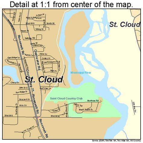 St. Cloud Minnesota Street Map 2756896