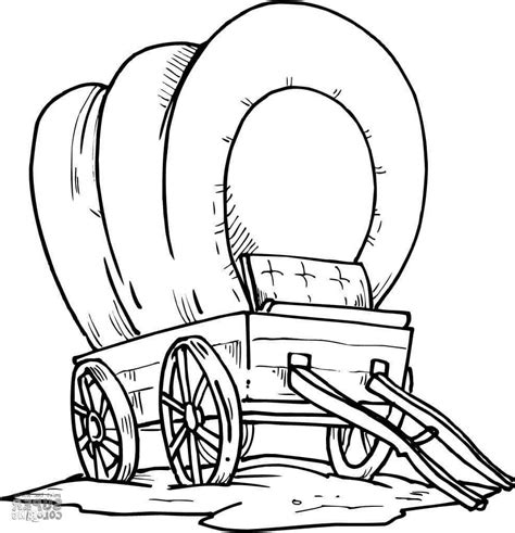 Pioneer Wagon Drawing | Free download on ClipArtMag