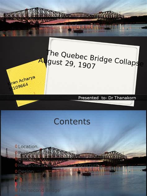 Quebec Bridge Collapse | Civil Engineering | Structural Engineering