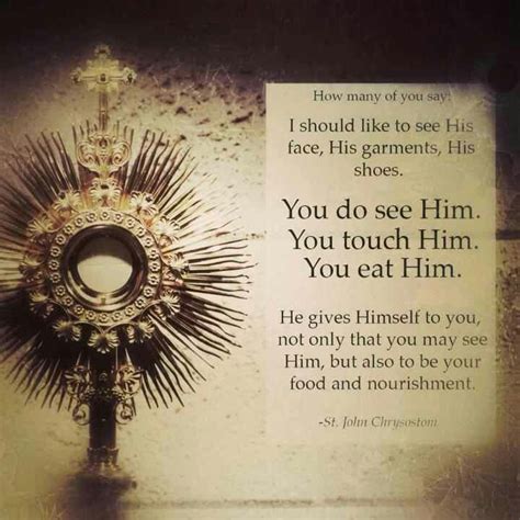 The Eucharist - Take this, all of you, and eat it. For this is My Body, which will be given up ...